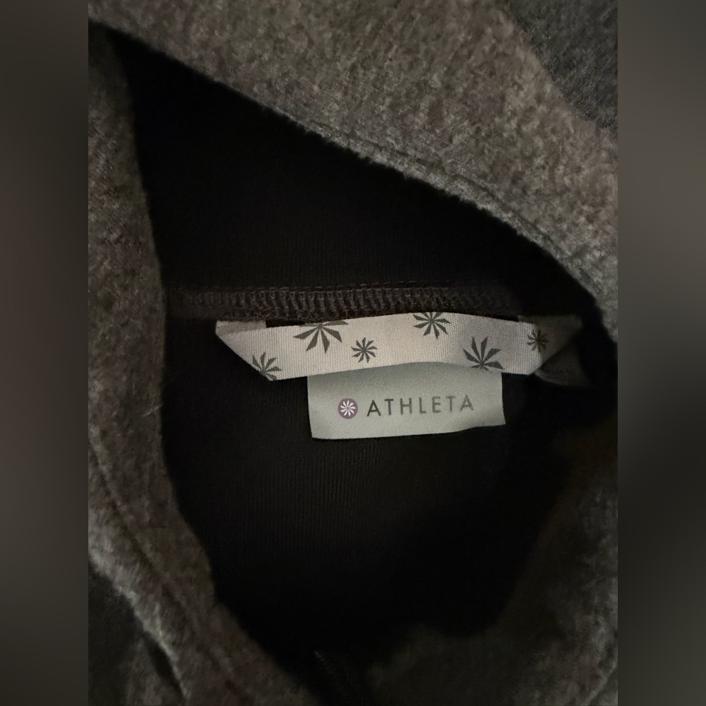 Athleta Charcoal Hoodie Sweater